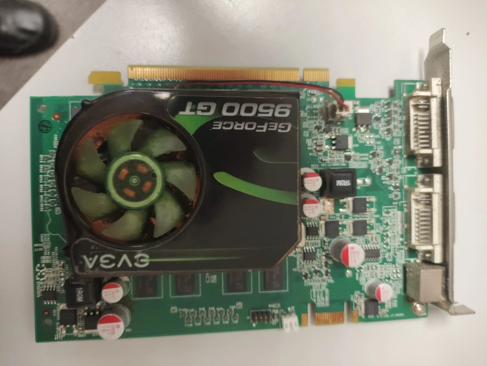 EVGA NVIDIA GEFORCE 9500 GT 512MB PCIE X16 GRAPHICS VIDEO CARD GPU - Image 1 of 1