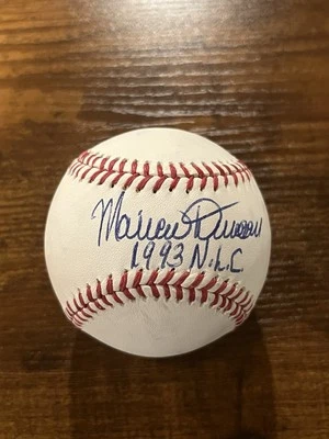 Mariano Duncan Firmado OMLB Inscrito "1993 N.L.C." Certificado de autenticidad JSA Foto 1 de 3