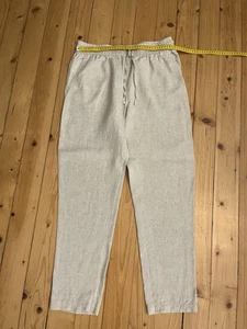 H&M Sommerhose Leinenhose Beige Gr. M-L/ 38-40 - 1x getragen - Bild 1 von 7