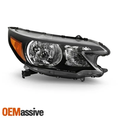 Faro halógeno negro pasajero lado derecho para Honda CR-V 2012 2013 2014 Foto 1 de 4