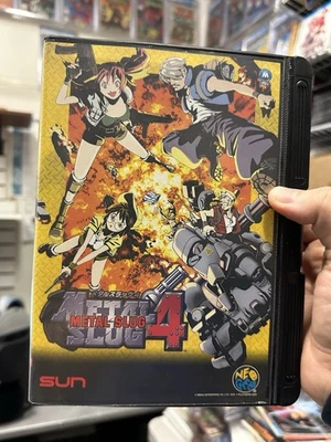 SNK METAL SLUG 4 NEO GEO AES - CIB FULLY MINT JP VERSION - AUTHENTIC TESTED RARE - Image 1 of 4