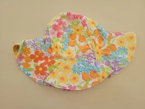 GYMBOREE baby infant girls multi flower sun bucket hat beach pool 12 24 M months - Picture 1 of 1