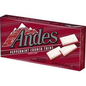 Anden natürliches Aroma Pfefferminz Crunch dünn. 28 Stk. 4,67 oz/132 gm. - Bild 1 von 3