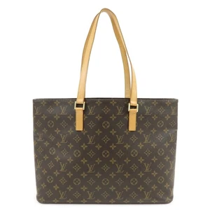 Louis Vuitton Monogram Luco Tote Bag Schultertasche Braun M51155 Authentisch Gebraucht Kostenloser Versand - Bild 1 von 21