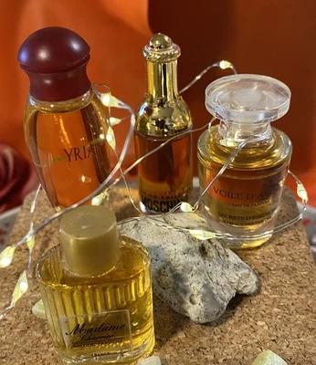 Mini-Parfüm-Flakons Duftminis,Sammler Vintage 4erSet verschiedene Marken  - Bild 1 von 4