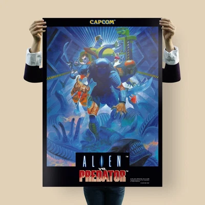 Alien vs. Predator Poster | Capcom 1994 Arcade Artwork Print - Image 1 of 4
