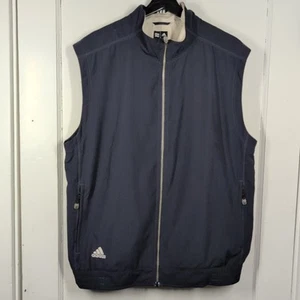 Chaleco de golf Adidas para hombre de colección '05 a prueba de clima azul viento cremallera completa sin mangas para hombre talla L - Imagen 1 de 10