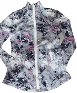 Chaqueta LuLuLemon Mujer Talla 2 Floral Moody Mirage Blanco Define - Imagen 1 de 7