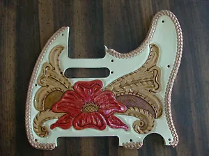 Tooled leather Pickguard for Fender Telecaster - Picture 1 of 1
