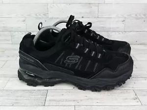 Men's Skechers Stamina AT Running Shoes Sneakers Size 9 53697W Black Gray - Picture 1 of 12