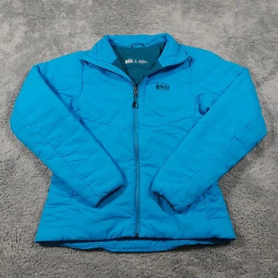 Chaqueta REI Mujer Activator SI Puffer Primaloft Azul Talla Pequeña Cremallera Completa Exterior Foto 1 de 4