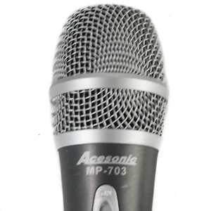 Micrófono vocal ACESONI MP-703 audio karaoke DJ micrófono plateado 13.000 Hz - Imagen 1 de 9