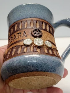 Tazza Ed Schrock SANTA BARBARA California applicazione terrena spirituale vintage ceramica 2n - Foto 1 di 16