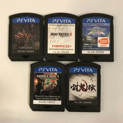 JUEGO DE 5 PIEZAS PS VITA SOUL SACRIFICACE GOD EATER MINECRAFT TOUKIDEN ESPADA ARTE EN LÍNEA Foto 1 de 2