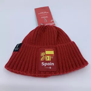NWT Licensed FIFA World Cup Spain Boys Youth One Size Ribbed Cuff Beanie Red - Picture 1 of 4