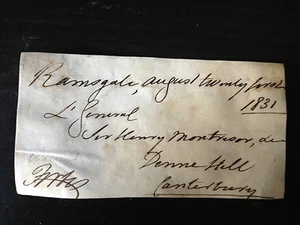 JAMES OCHONAR FORBES - DISTINGUISHED SOLDIER & M.P. - SIGNED ENVELOPE - Picture 1 of 1