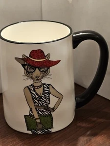 Tazza da caffè Hipster Cat Signature casalinghi 17,5 oz - Foto 1 di 4