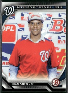 Juan Soto 2016 Bowman International Ink A #II-JS Washington Nationals