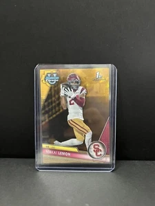2023 Bowman U Chrome Sapphire Makai Lemon Gold Refractor /50 JERSEY NUMBER MATCH - Picture 1 of 2