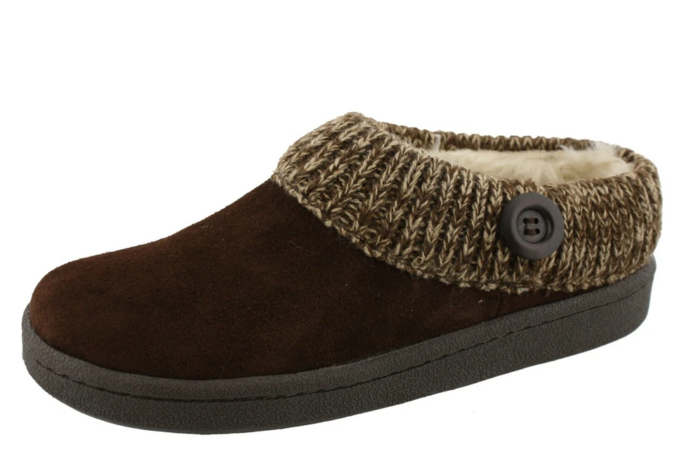 CLARKS MUJER ANGELINA CUELLO TEJIDO INVIERNO ZUECO PANTUFLAS Foto 1 de 1