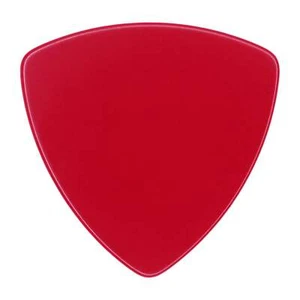 Celluloid Red Guitar Or Bass Pick - 0.96 mm Heavy Gauge - 346 Rounded Triangle - Picture 1 of 1