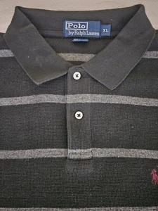 Polo Ralph Lauren 100% Baumwolle grau/schwarz Kurzarm Polo Gr. XL - Bild 1 von 4