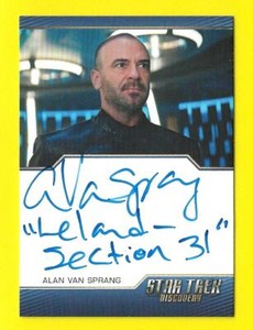 2020 Star Trek Discovery Season 2 Autograph Alan Van Sprang "Leland Section 31"