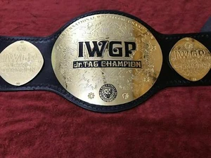 IWGP JUNIOR TAG CHAMPION GÜRTEL 4MM ZINK & 24K VERGOLDET - Bild 1 von 6