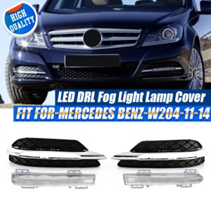 Daytime Running Light LED DRL Fog Lamp For Mercedes-Benz C-Class W204 2012-2014 - Picture 1 of 7