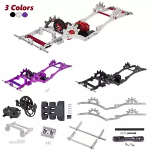 NEW LCG Chassis Rails Servo Mount Gearbox Set for 1/10 RC Crawler SCX10 Capra DI - Picture 1 of 58