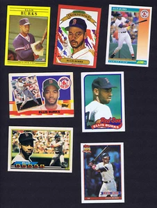 LOTE DE TARJETAS DE BÉISBOL ELLIS BURKS Medias Rojas Diamond Kings Donruss/Topps MLB #23 - Imagen 1 de 2