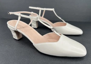 GUCCI DÉCOLLETÉ CHARLOTTE DONNA PETITE GG SLINGBACK NAPPA TAGLIA EU 40 - Foto 1 di 10