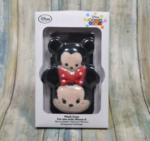Authentic Disney iPhone 6 Mickey Mini Mouse Plush Clip Case Tsum Tsum RARE - Picture 1 of 7