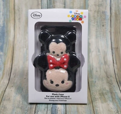 Auténtico Disney iPhone 6 Mickey Mini Mouse Peluche Clip Estuche Tsum Tsum RARO Foto 1 de 4