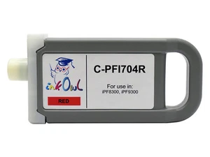 InkOwl 700ml Compatible Cartridge for CANON PFI-704R RED iPF8300 iPF9300 - Picture 1 of 1