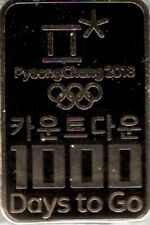 2018 PyeongChang Dated 1000 Days to Go Olympic Games Mark Countdown Pin