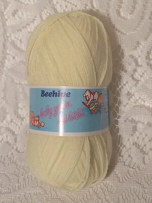 复古 Coats Patons Beehive 婴儿 100% 丙烯酸纱线黄色 tblbf1 — 第 1/4 张图片