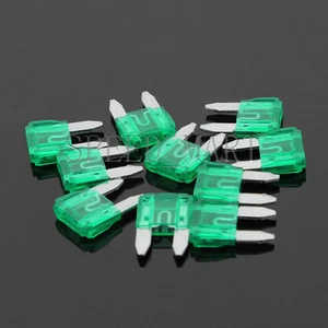 10 PIEZAS 30A Coche Camiones Barcos SUV Auto HID Luz Pequeña Mini Hoja Fusible - Imagen 1 de 2