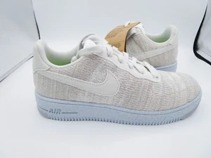 Nike Air Force 1 Crater Flyknit GS Youth 7Y White Photon Dust Sneaker DH3375-101 - Bild 1 von 9