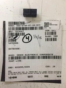 RELÉ OMRON PROPÓSITO GENERAL DPDT 2A 3V ROHS 2 PIEZAS G6A-274P-ST-US-DC3 - Imagen 1 de 1