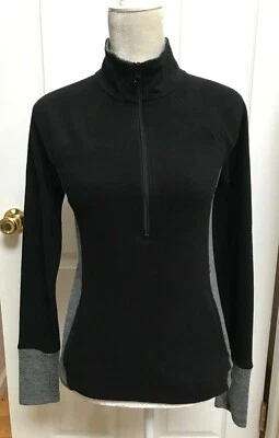 Juniors' SO® 1/2-Zip Fleece Sweatshirt, Size XS Black w/Grey - Image 1 of 4