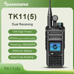 Quansheng TK11(5) 10W Walkie Talkie a lungo raggio NOAA VHF UHF Duad Band radio FM - Foto 1 di 14