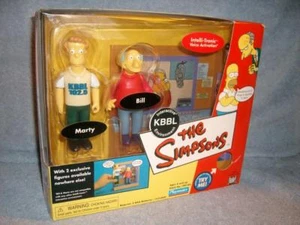Marty & Bill KBBL Playset The Simpsons Intelli-Tronic Playmates 2002 New Sealed - Picture 1 of 2