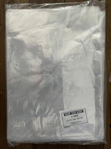 100 Clear 9 x 12 Flap Lock T-Shirt Plastic Storage Poly Bags Uline 1 MIL - Picture 1 of 1