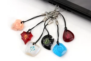FFXIV Soul Crystal Phone Charm CLEAR Glow in the Dark Job stone - Endwalker Reap - Zdjęcie 1 z 11