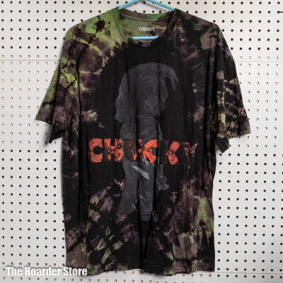 Camisa de Terror Teñida de Chucky Child's Play Talla XL Foto 1 de 3
