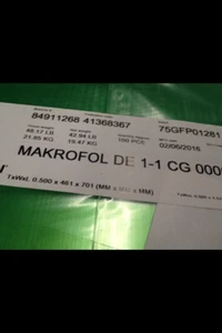 Polycarbonat klar Kunststoff (2) Platten 0,020x18,15x27,6" Makrofol VAKUUMFORMEN - Bild 1 von 4