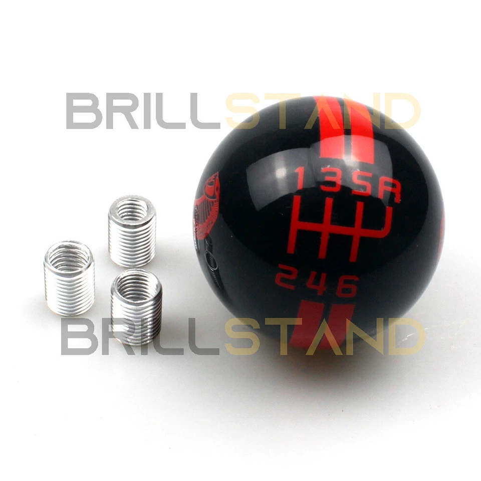 6 Speed Gear Shift Knob Manual Red For Ford Mustang Refit Cobra Shelby GT500 - Image 1 of 4