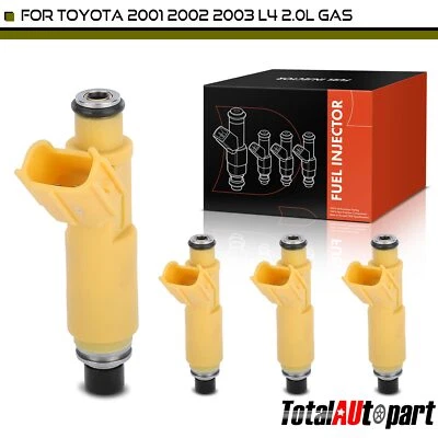 New 4x Fuel Injector for Toyota RAV4 2001 2002 2003 L4 2.0L DOHC Gas 232090H010 - Image 1 of 4