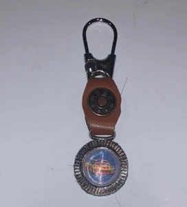 Vintage Fiat Keychain Holographic Key Ring Rare FOB New NOS Auto Dealer - Picture 1 of 2